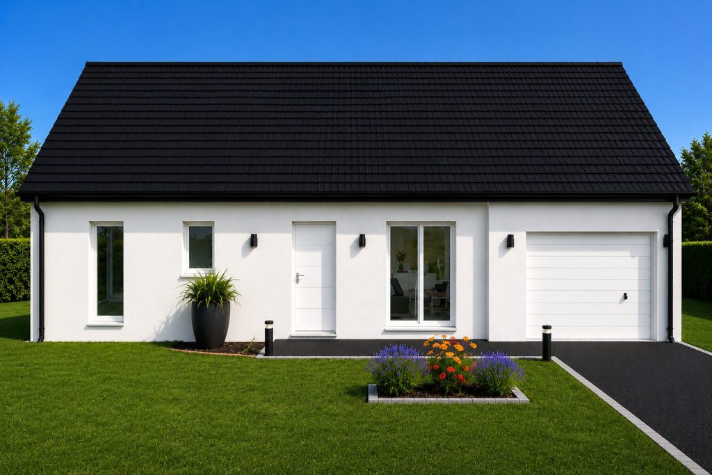 4 chambres  – 108 m² + garage 14m²